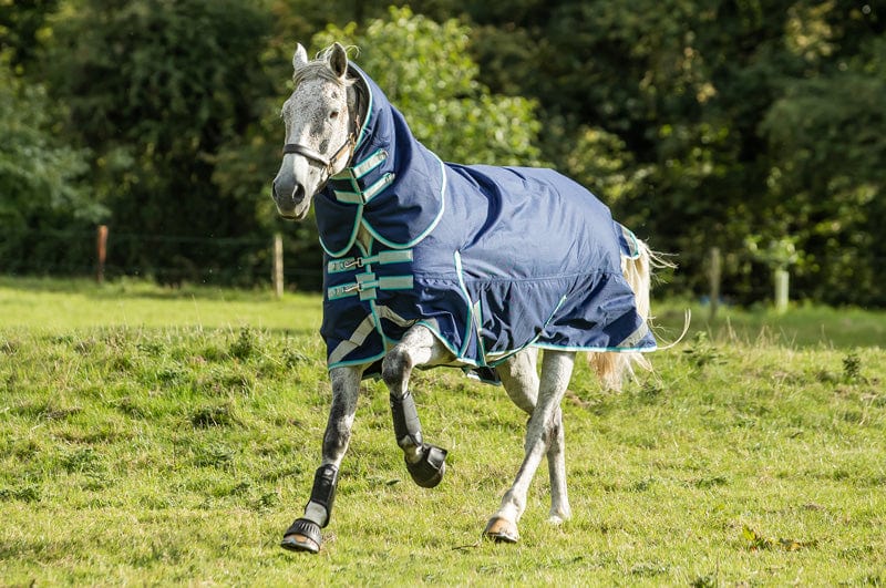 450g Ultimate Heavyweight Turnout Rug With Detachable Neck - Navy