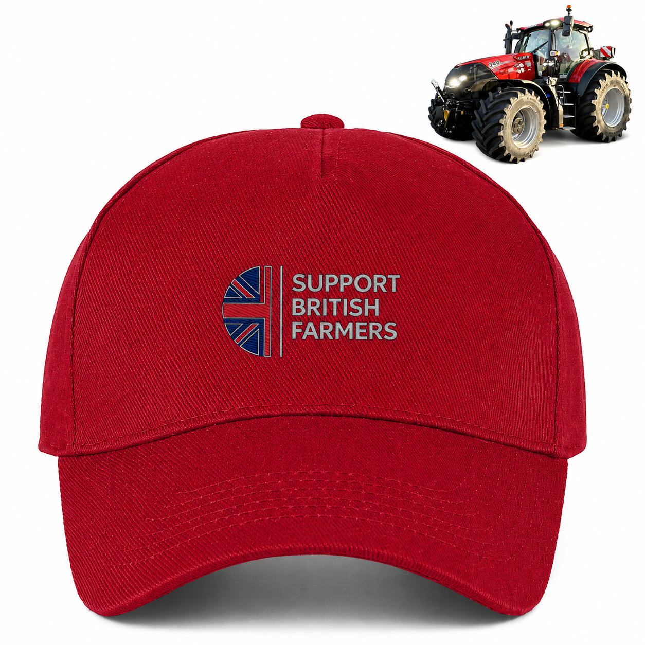 Tractor Colour Kids Cap Support British Farmers