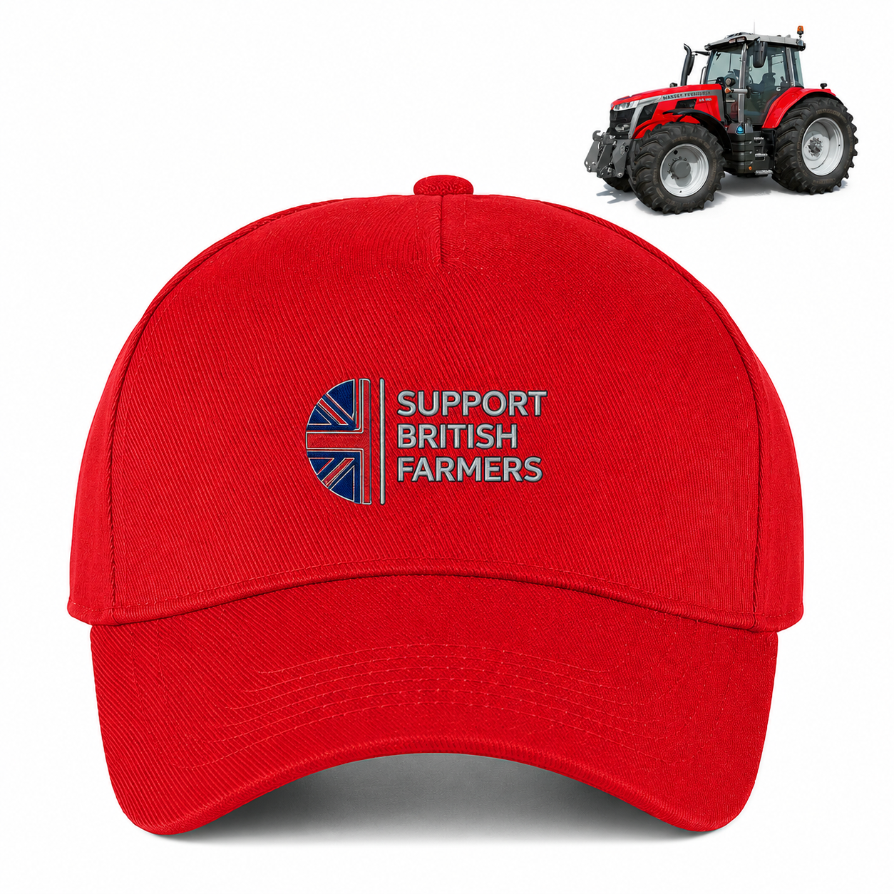 Tractor Colour Kids Cap Support British Farmers