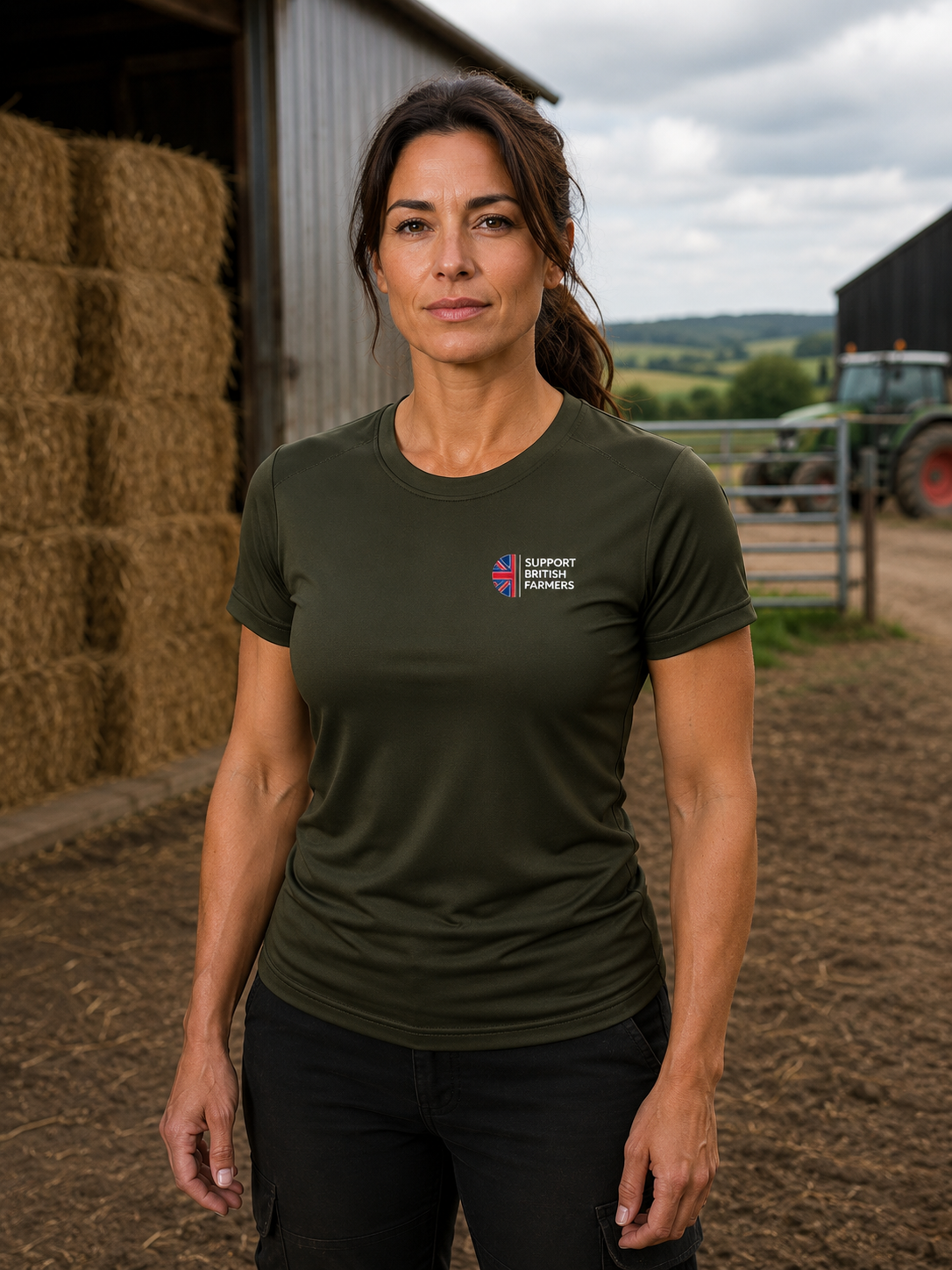 Women's TriDri Field Performance T-Shirt Support British Farmers