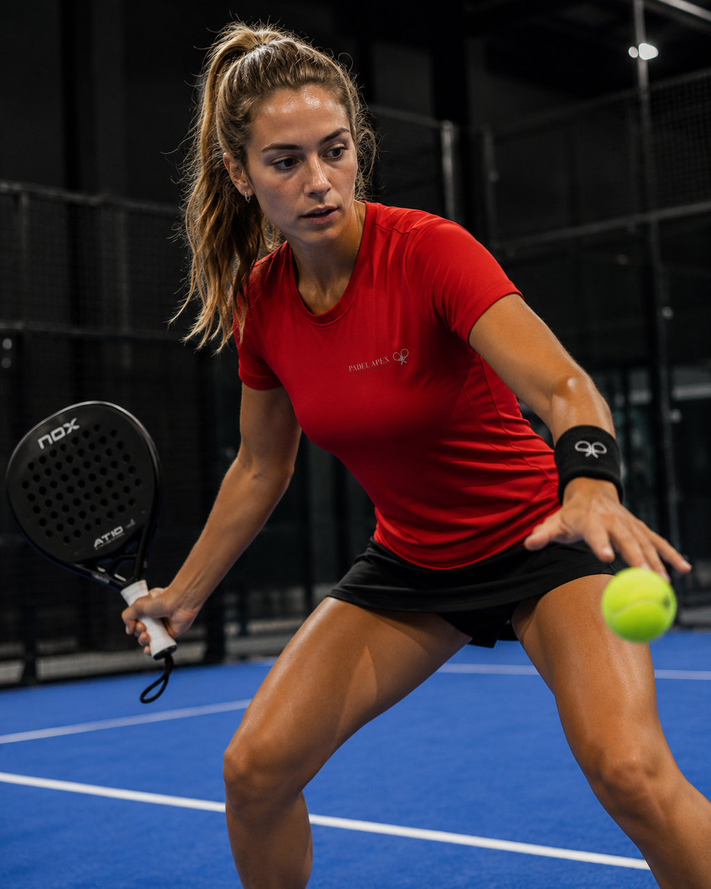 PADEL APEX - Womens Performance Top - Fire Red