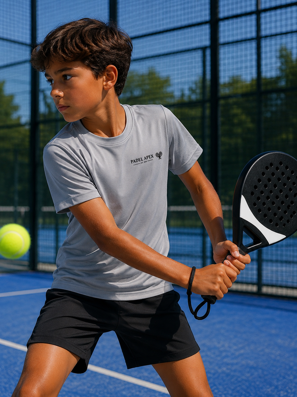 PADEL APEX - Kids T-Shirt - Silver