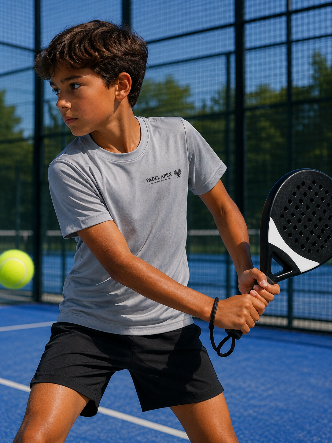 PADEL APEX - Kids T-Shirt - Silver