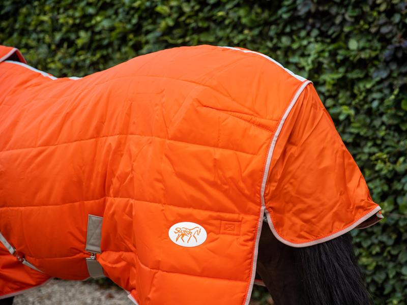 200g Stable Rug With Detachable Neck - Orange